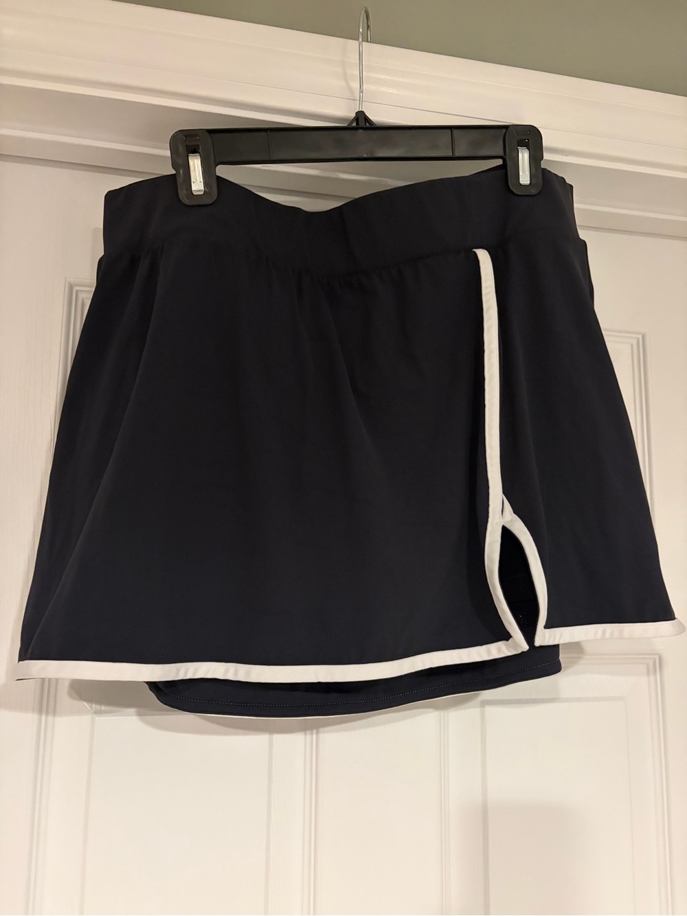 all in motion Black Active Skort with White Logo